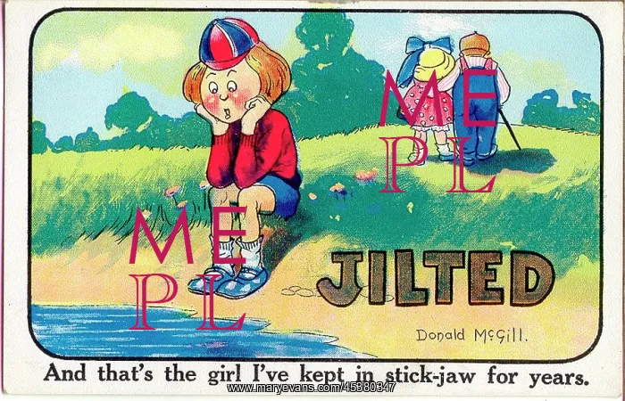 : Comic postcard, Little boy jilted : Comic postcard, Little boy jilted