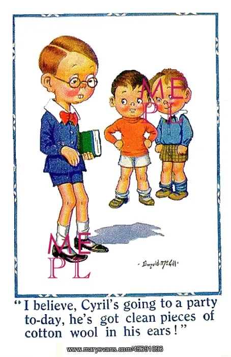 : Comic postcard, Three little boys : Comic postcard, Three little boys