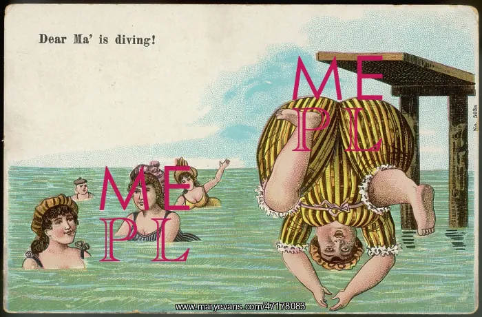 : Comic Postcard - Ma Diving : Comic Postcard - Ma Diving