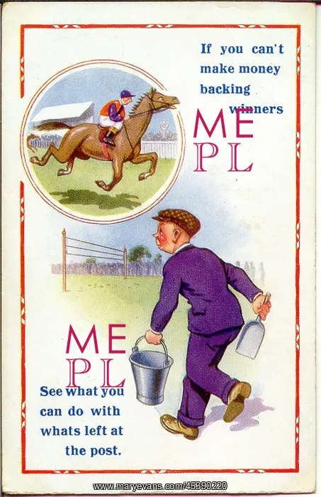 : Comic postcard, Making money on the horses : Comic postcard, Making money on the horses
