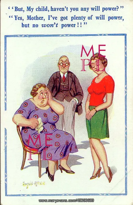 : Comic postcard, Mother, father and daughter : Comic postcard, Mother, father and daughter