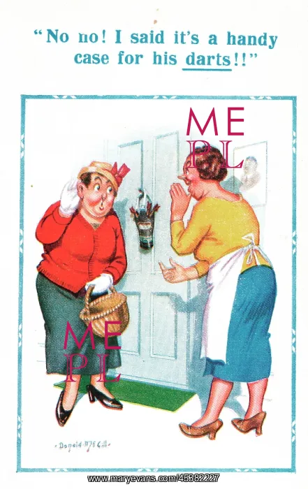 : Comic postcard, novel use for gas mask, WW2 : Comic postcard, novel use for gas mask, WW2