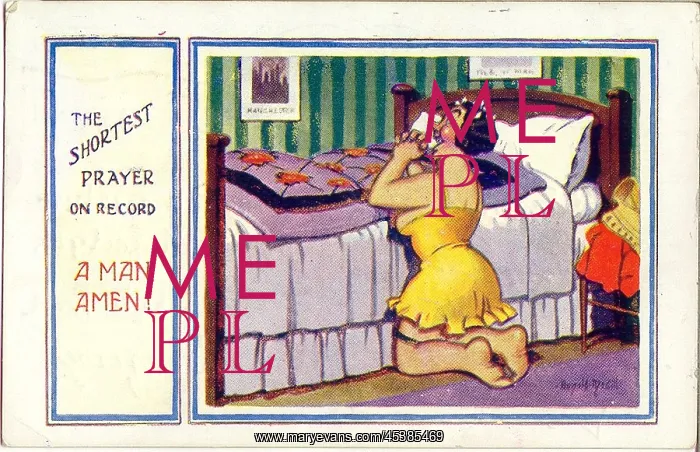 : Comic postcard, The shortest prayer on record : Comic postcard, The shortest prayer on record