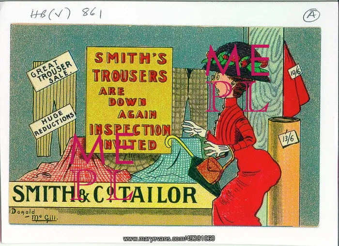 : Comic postcard, Smith's Trousers Are Down Again : Comic postcard, Smith's Trousers Are Down Again