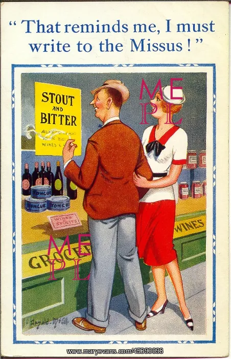 : Comic postcard, Stout and bitter : Comic postcard, Stout and bitter