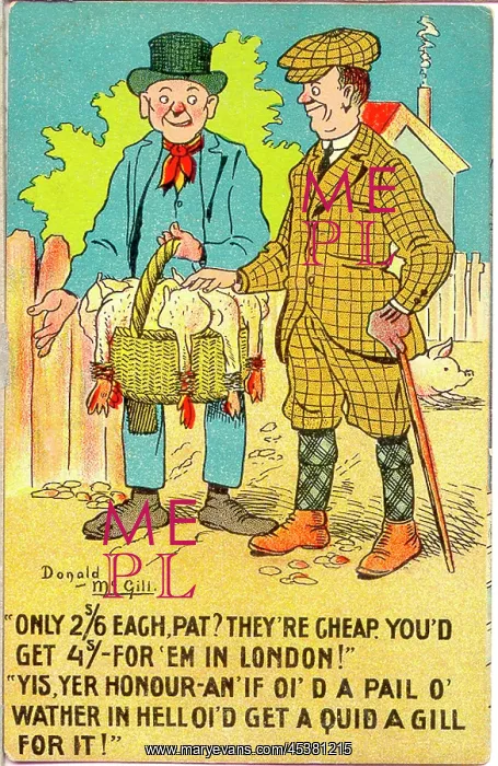 : Comic postcard, Supply and demand : Comic postcard, Supply and demand