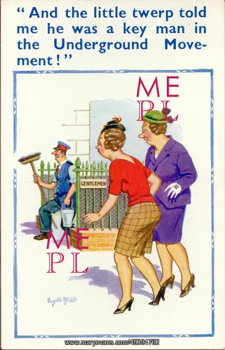 : Comic postcard, Underground Movement : Comic postcard, Underground Movement
