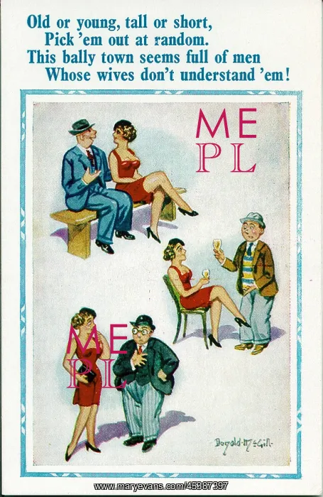 : Comic postcard, Unhappy husbands : Comic postcard, Unhappy husbands