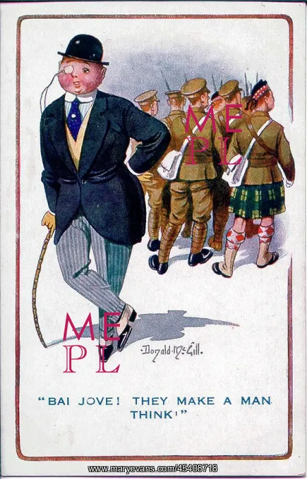 : Comic postcard, wartime recruitment, WW1 : Comic postcard, wartime recruitment, WW1