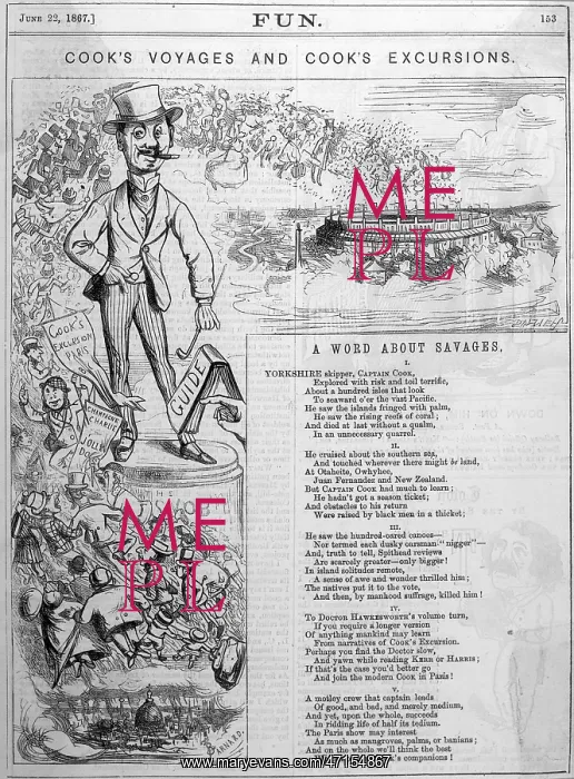  : Comic view of Cook's voyages and excursions