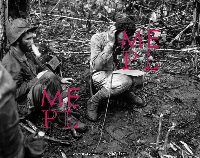 : Commanding officer of a Marine battalion communicates : Commanding officer of a Marine battalion communicates