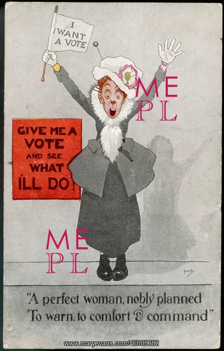 : A commanding suffragette : A commanding suffragette