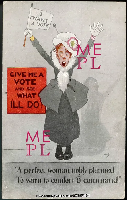 : A commanding suffragette : A commanding suffragette