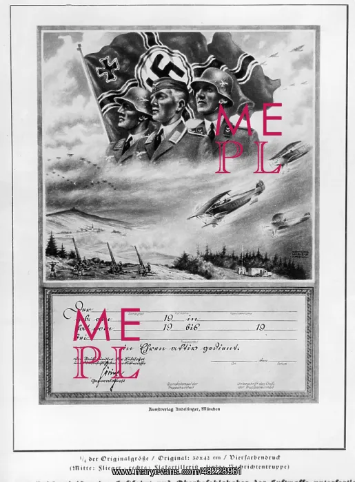 : Commemorative certificate for military service in the Lu : Commemorative certificate for military service in the Lu
