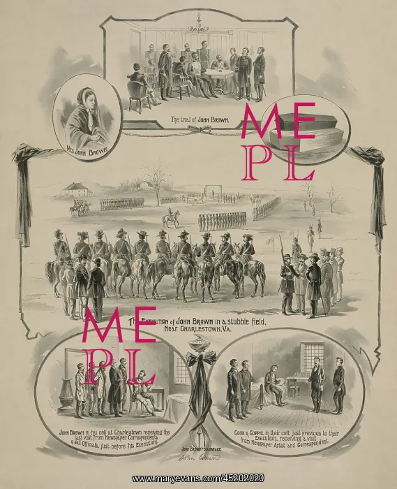 : Commemorative print depicting the trial ? : Commemorative print depicting the trial ?