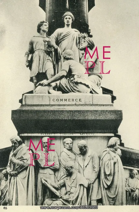 : Commerce, detail of the Albert Memorial, Kensington, London : Commerce, detail of the Albert Memorial, Kensington, London