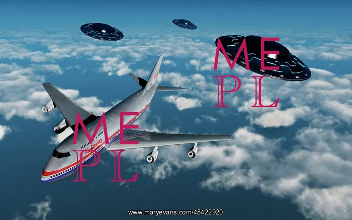 : A commerical flight Boeing 747 being stalked by UFO's : A commerical flight Boeing 747 being stalked by UFO's