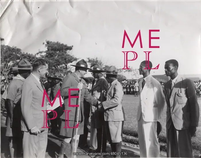 : Commissioner Jack Stapleton in Ghana, West Africa : Commissioner Jack Stapleton in Ghana, West Africa