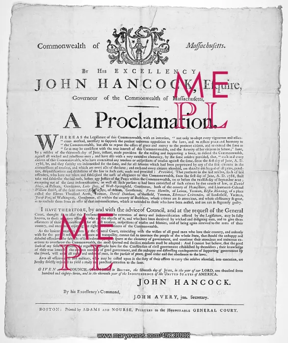 : Commonwealth of Massachusetts. By His excellency ? : Commonwealth of Massachusetts. By His excellency ?