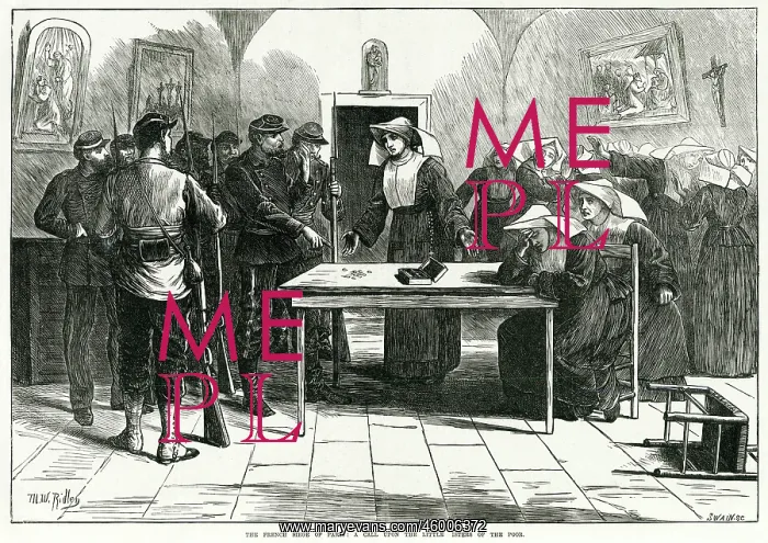 : Communards cleaning out the coffers of the Church 1871 : Communards cleaning out the coffers of the Church 1871