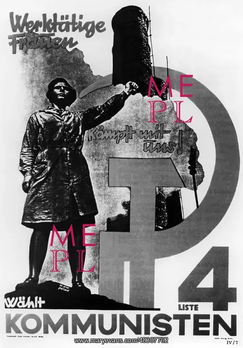 : Communist election poster, 1930 : Communist election poster, 1930
