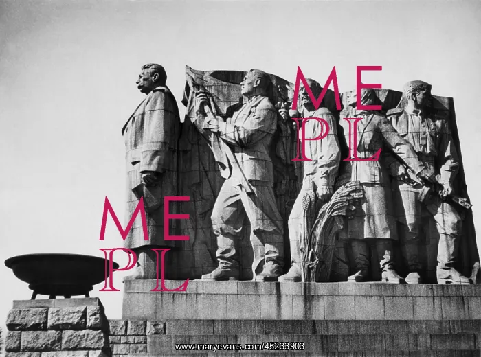 : Communist monument in Prague, Czechoslovakia. ? : Communist monument in Prague, Czechoslovakia. ?
