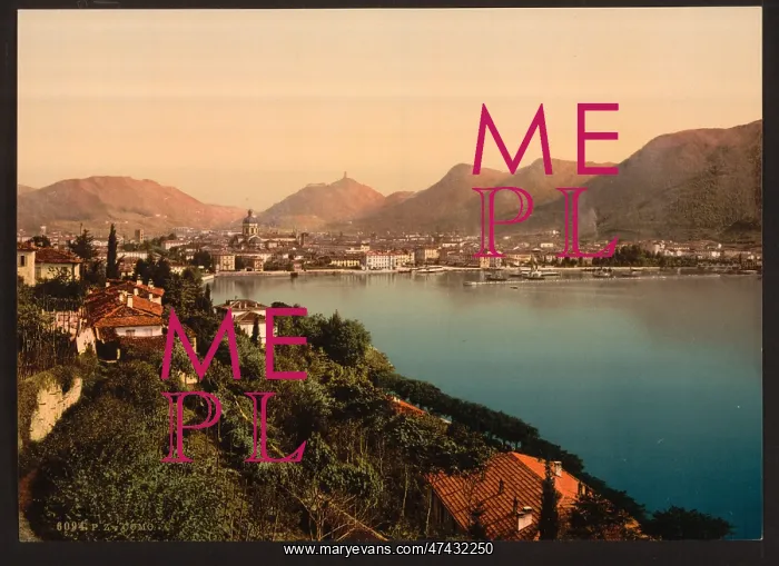 : Como, general view, Lake Como, Italy : Como, general view, Lake Como, Italy