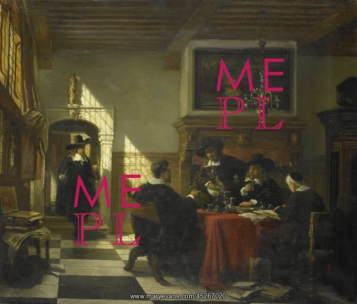 : Company in 17th Garb at a Table with a Nautilus Cup : Company in 17th Garb at a Table with a Nautilus Cup