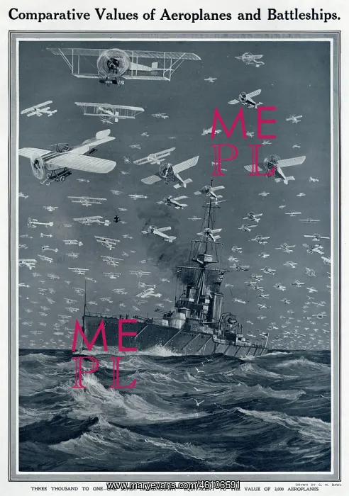 : Comparing aeroplanes and battleships by G. H. Davis : Comparing aeroplanes and battleships by G. H. Davis