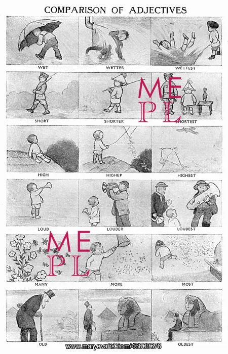  : Comparison of adjectives, learning for children