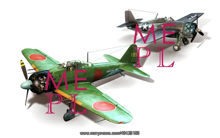 : Comparison of two fighter planes, the Japanese : Comparison of two fighter planes, the Japanese