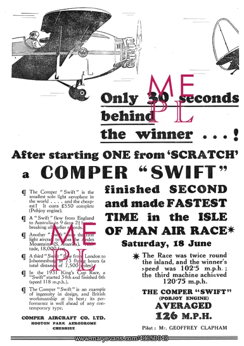 : Comper Swift Impressive Performance : Comper Swift Impressive Performance