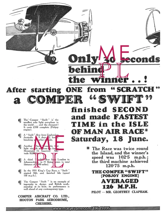 : Comper Swift - Isle Of Man Performance : Comper Swift - Isle Of Man Performance