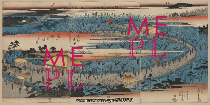 : A complete view of the Plum Estate, Kameido : A complete view of the Plum Estate, Kameido