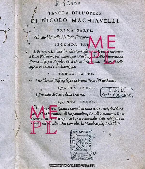 : Complete works of Niccolo Machiavelli : Complete works of Niccolo Machiavelli