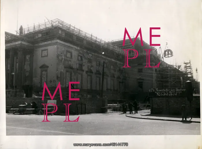 : Completion of former state opera, East Berlin : Completion of former state opera, East Berlin