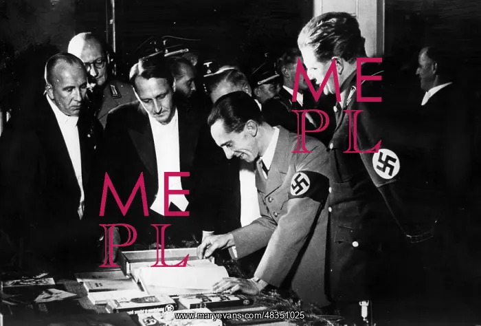 : Complimentary gift to Joseph Goebbels at the : Complimentary gift to Joseph Goebbels at the