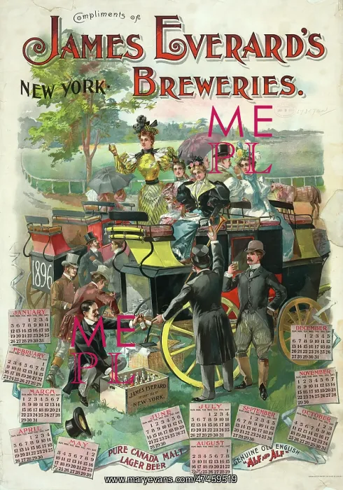 : Compliments of James Everard's breweries, New York : Compliments of James Everard's breweries, New York