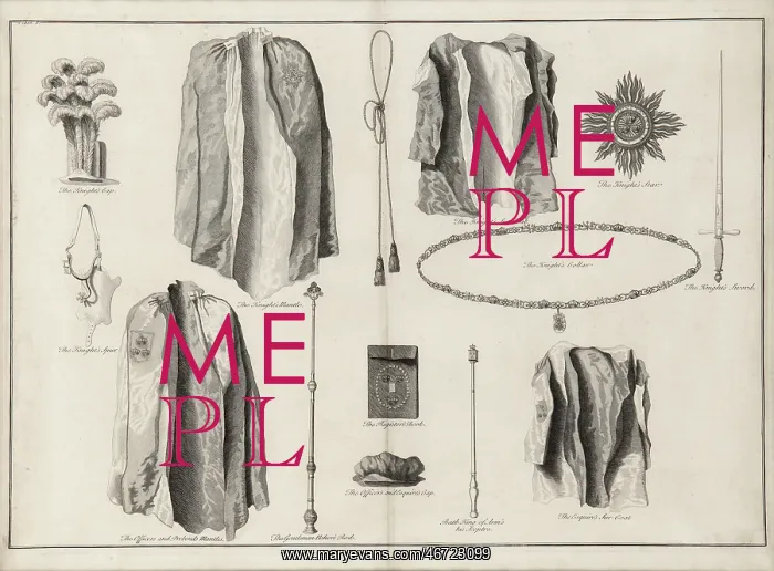 : Components of dress of the Order of the Garter : Components of dress of the Order of the Garter