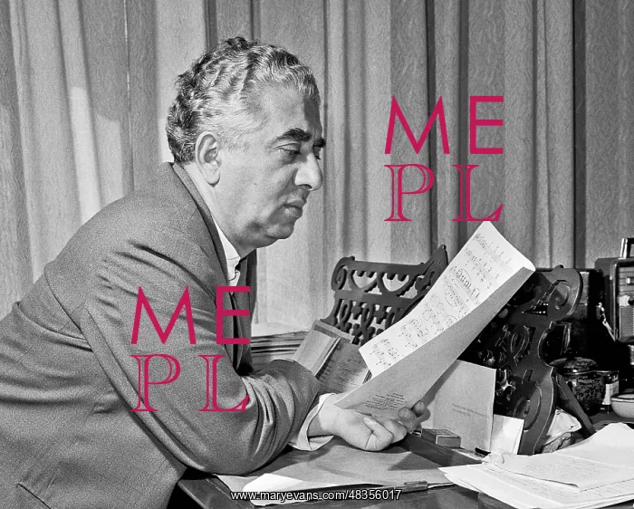 : Composer Aram Khachaturian, 1972 : Composer Aram Khachaturian, 1972