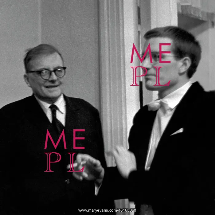 : Composer Dmitri Shostakovich with his son Maxim, 1966 : Composer Dmitri Shostakovich with his son Maxim, 1966