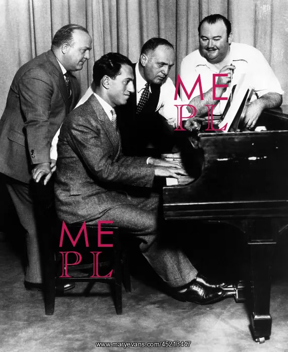 : Composer George Gershwin at the piano, ca. ? : Composer George Gershwin at the piano, ca. ?
