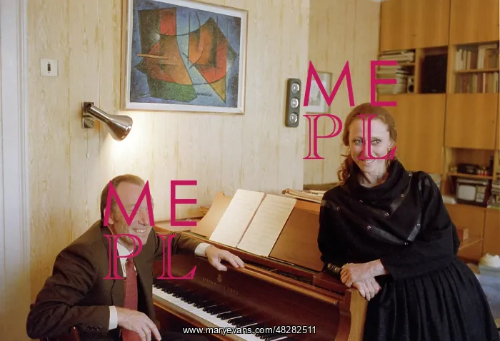 : Composer Rodion Shchedrin and ballet dancer Maya : Composer Rodion Shchedrin and ballet dancer Maya