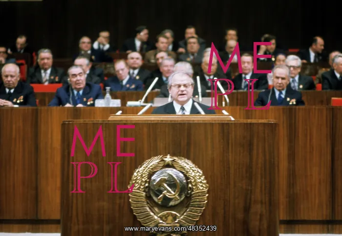 : Composer Tikhon Khrennikov at 25th Congress of CPSU, 1976 : Composer Tikhon Khrennikov at 25th Congress of CPSU, 1976