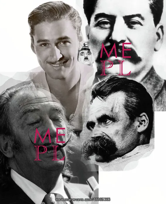  : Composite image of famous moustaches