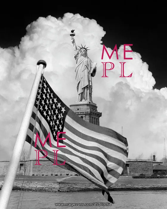: Composite Image of Statue of Liberty with Dramatic : Composite Image of Statue of Liberty with Dramatic