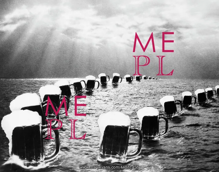 : Composite Photograph Mugs Of Beer : Composite Photograph Mugs Of Beer