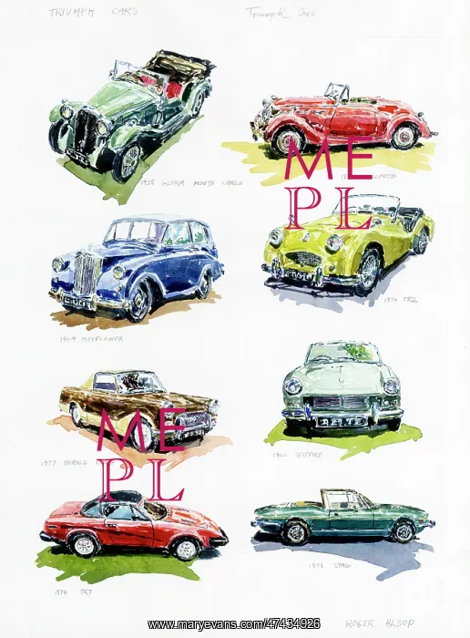  : Composite of Triumph Motor Cars