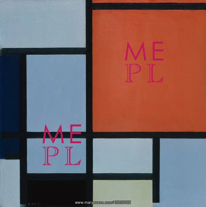 : COMPOSITION, by Piet Mondrian, 1921, Dutch, De Stijl : COMPOSITION, by Piet Mondrian, 1921, Dutch, De Stijl