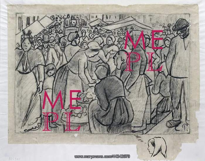 : Compositional Study for Marche de Gisors (rue Cappeville) : Compositional Study for Marche de Gisors (rue Cappeville)